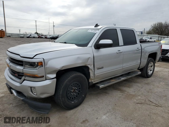 2018 Chevrolet Silverado 1500 LT with VIN 3GCUKREC9JG272028, listed as a Copart auction lot 47467325 with 108,505 mi miles and Salvage Title. Bid and sale history available at carsss.com. Image 1.