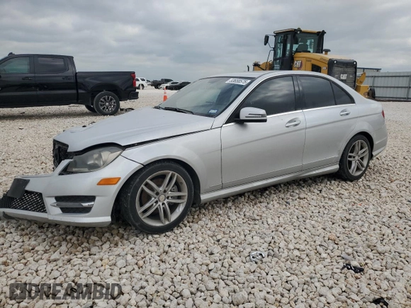 2013 Mercedes-Benz C-Class C 250 Sport with VIN WDDGF4HB8DR295219, listed as a Copart auction lot 53658575 with 161,756 mi miles and Salvage Title. Bid and sale history available at carsss.com. Image 1.