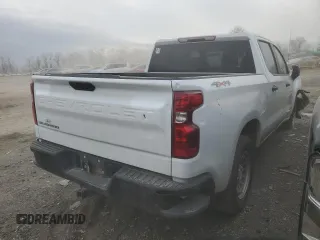 2021 Chevrolet Silverado 1500 Work Truck with VIN 1GCPYAEH8MZ211105, listed as a Copart auction lot 80907284 with 67,016 mi miles and Salvage Title. Bid and sale history available at DreamBid. Image 3.