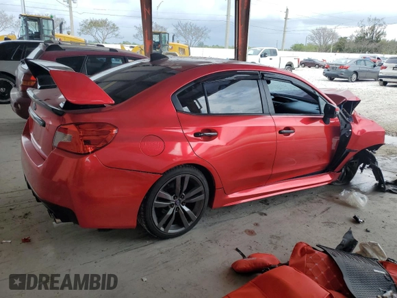 2017 Subaru WRX Premium with VIN JF1VA1E6XH9805863, listed as a Copart auction lot 52076125 with 81,625 mi miles and Salvage Title. Bid and sale history available at carsss.com. Image 3.