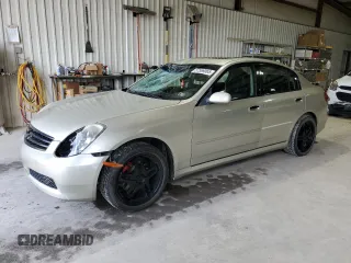 2005 Infiniti G35 z VIN JNKCV51FX5M303073, wystawiony jako Copart lot #57569065 z przebiegiem 130 593 mil mil oraz Szkoda całkowita • Salvage title. Historia ofert i sprzedaży dostępna na DreamBid. Obrazek 1.