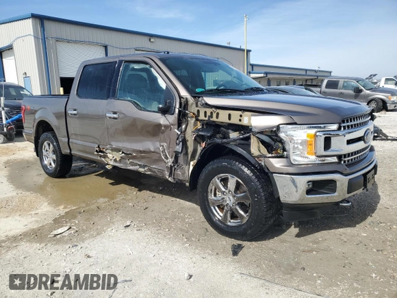 2018 Ford F-150 XL with VIN 1FTEW1EBXJFD65059, listed as a Copart auction lot 49838415 with 58,129 mi miles and Salvage Title. Bid and sale history available at carsss.com. Image 4.