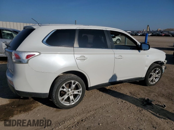 2014 Mitsubishi Outlander GT z VIN JA4JZ4AXXEZ010822, wystawiony jako Copart lot #60328445 z przebiegiem Nie podano mil oraz Szkoda całkowita • Salvage title. Historia ofert i sprzedaży dostępna na DreamBid. Obrazek 3.