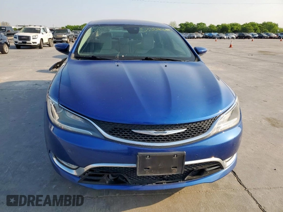 2015 Chrysler 200 C with VIN 1C3CCCCB7FN740079, listed as a Copart auction lot 53384965 with 100,944 mi miles and Salvage Title. Bid and sale history available at carsss.com. Image 5.
