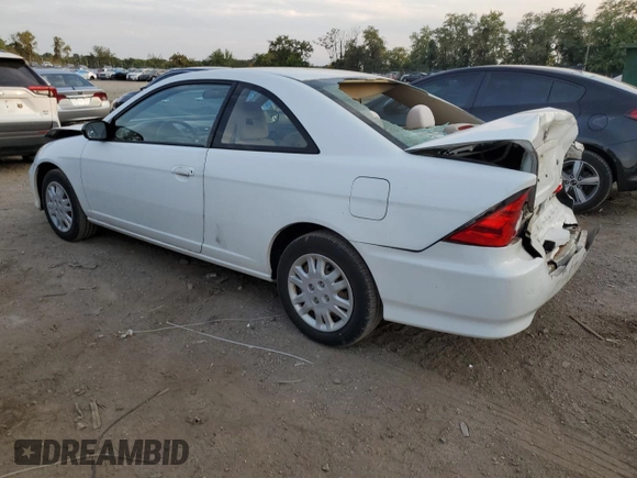 2005 Honda Civic Cpe LX with VIN 1HGEM225X5L073656, listed as a Copart auction lot 71573524 with 184,202 mi miles and Salvage Title. Bid and sale history available at carsss.com. Image 2.