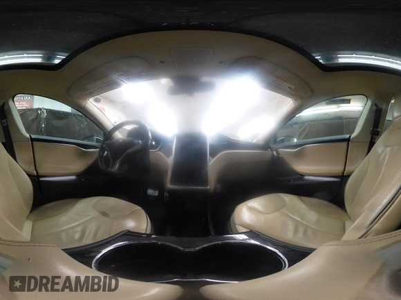 2014 Tesla Model S 60 with VIN 5YJSA1H11EFP56406, listed as a IAAI auction lot 42065157 with Not Provided miles and . Bid and sale history available at DreamBid. Image 18.
