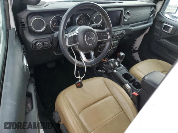 2018 Jeep Wrangler Unlimited Sahara with VIN 1C4HJXEG4JW149315, listed as a Copart auction lot 77314714 with Not provided miles and Salvage title. Bid and sale history available at DreamBid. Image 8.