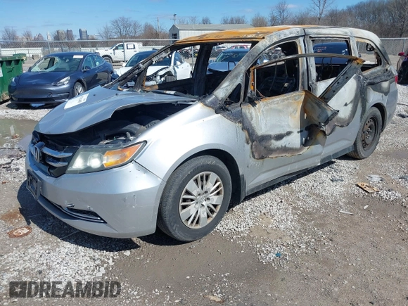 2014 Honda Odyssey LX с VIN 5FNRL5H25EB004409, выставлен на аукционе IAAI как лот 41781485 с пробегом Не указан миль и . История ставок и продаж доступна на DreamBid. Изображение 2.