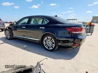2014 Lexus LS 460 L with VIN JTHGL5EF3E5053378, listed as a Copart auction lot 61666425 with 68,013 mi miles and Salvage title. Bid and sale history available at DreamBid. Image 2.