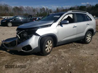 2012 Kia Sorento LX with VIN 5XYKTDA22CG243878, listed as a Copart auction lot 46580125 with 0 mi miles and Salvage Title. Bid and sale history available at carsss.com. Image 1.