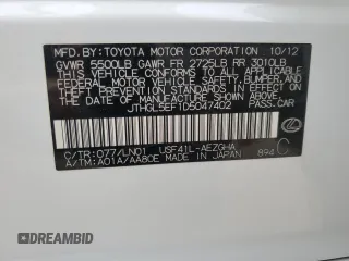 2013 Lexus LS 460 L with VIN JTHGL5EF1D5047402, listed as a Copart auction lot 70595804 with 95,553 mi miles and Salvage title. Bid and sale history available at DreamBid. Image 13.