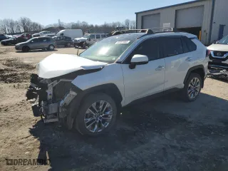 2019 Toyota RAV4 Limited with VIN JTMN1RFV2KD503518, listed as a Copart auction lot 49707985 with 52,077 mi miles and Salvage Title. Bid and sale history available at carsss.com. Image 1.