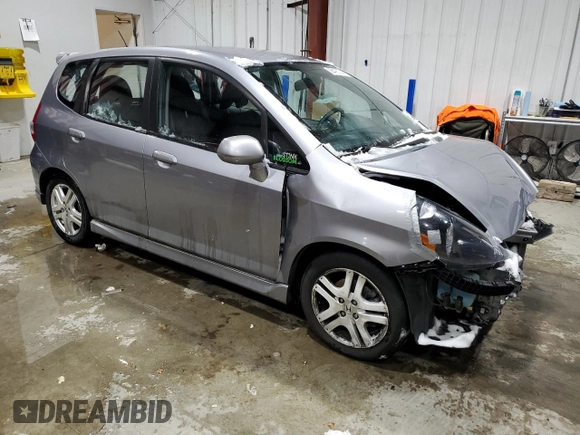 2008 Honda Fit Sport with VIN JHMGD38648S001759, listed as a Copart auction lot 86493744 with 0 mi miles and Clean Title. Bid and sale history available at carsss.com. Image 4.