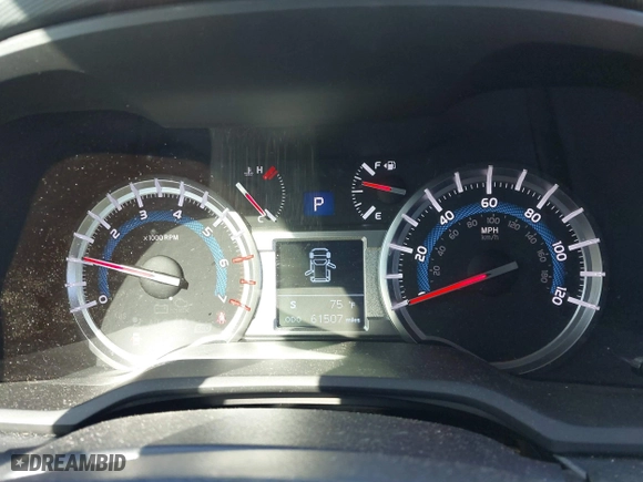 2019 Toyota 4Runner SR5 with VIN JTEZU5JR4K5209166, listed as a IAAI auction lot 41667608 with 61,507 mi miles. Bid and sale history available at carsss.com. Image 7.