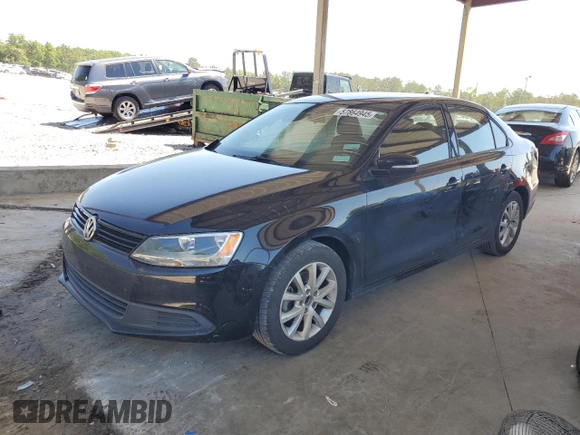 2012 Volkswagen Jetta SE with VIN 3VWDX7AJ2CM340682, listed as a Copart auction lot 57864945 with 180,680 mi miles and Salvage title. Bid and sale history available at DreamBid. Image 1.