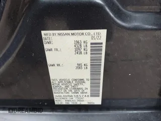 2022 Nissan Altima 2.5 SV with VIN 1N4BL4DV9NN385748, listed as a IAAI auction lot 41865474 with 59,369 mi miles. Bid and sale history available at carsss.com. Image 9.