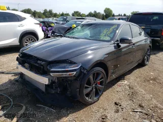 2022 Genesis G70 3.3T with VIN KMTG54TE4NU090284, listed as a Copart auction lot 61821003 with 0 mi miles. Bid and sale history available at carsss.com. Image 1.