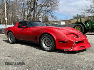 1981 Chevrolet Corvette with VIN 1G1AY8761BS408304, listed as a Copart auction lot 79428714 with 49,214 mi miles and Salvage Title. Bid and sale history available at carsss.com. Image 1.