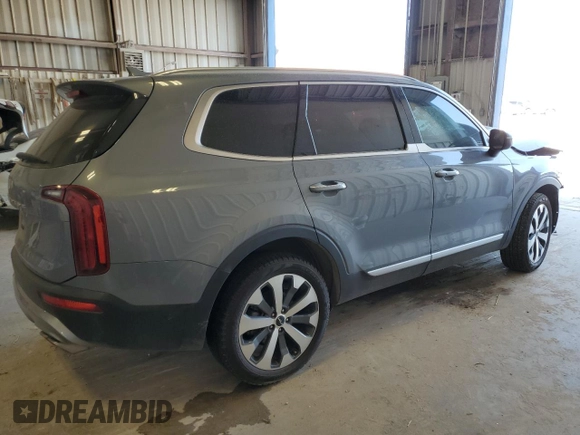 2022 Kia Telluride S with VIN 5XYP64HC4NG265525, listed as a Copart auction lot 48192545 with 77,096 mi miles and Salvage title. Bid and sale history available at DreamBid. Image 3.
