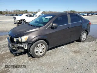 2014 Chevrolet Sonic LT with VIN 1G1JC5SH0E4239505, listed as a Copart auction lot 48500275 with 147,576 mi miles and Salvage Title. Bid and sale history available at DreamBid. Image 1.