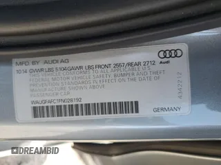 2015 Audi A6 Premium Plus z VIN WAUGFAFC1FN028192, wystawiony jako Copart lot #51703785 z przebiegiem 103 762 mil mil oraz Szkoda całkowita • Salvage title. Historia ofert i sprzedaży dostępna na DreamBid. Obrazek 13.