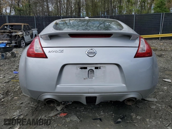 2010 Nissan 370Z with VIN JN1AZ4EH6AM505621, listed as a Copart auction lot 52745505 with 107,660 mi miles and Salvage Title. Bid and sale history available at carsss.com. Image 6.