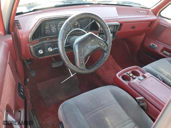 1991 Ford Bronco Custom with VIN 1FMEU15H3MLA74981, listed as a Copart auction lot 45607655 with 267,571 mi miles and Salvage Title. Bid and sale history available at carsss.com. Image 8.