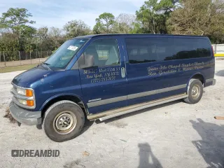 2001 Chevrolet Express with VIN 1GAHG39R511239436, listed as a Copart auction lot 43115255 with 91,398 mi miles and Clean Title. Bid and sale history available at carsss.com. Image 1.
