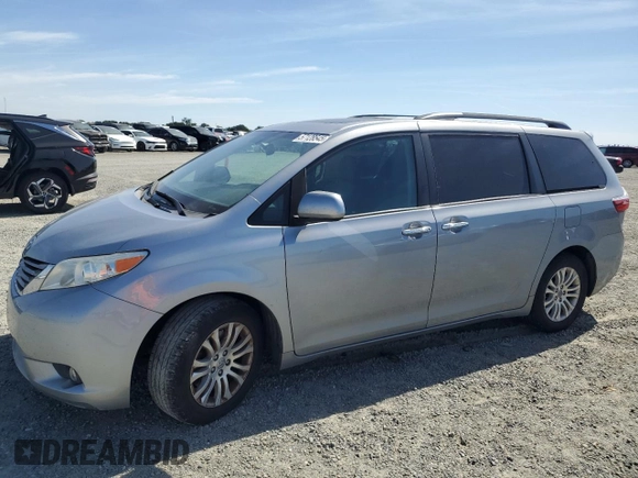 2017 Toyota Sienna XLE Auto Access Seat with VIN 5TDYZ3DC8HS814856, listed as a Copart auction lot 57128545 with 145,490 mi miles and Salvage title. Bid and sale history available at DreamBid. Image 1.