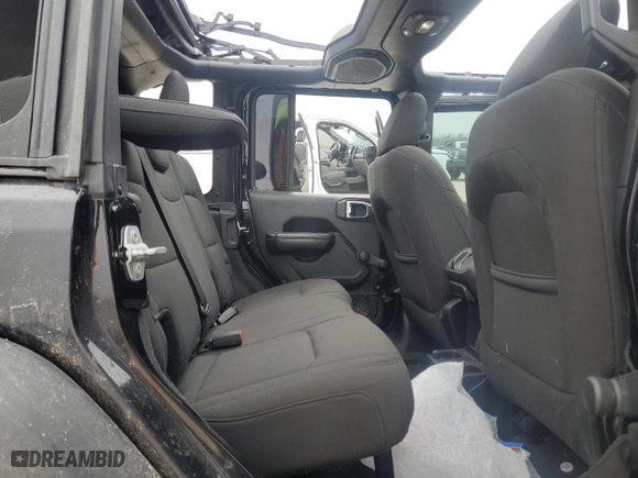 2018 Jeep Wrangler Unlimited Sport with VIN 1C4HJXDG4JW163183, listed as a Copart auction lot 45797205 with 96,979 mi miles and Salvage Title. Bid and sale history available at carsss.com. Image 11.