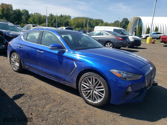 2021 Genesis G70 2.0T with VIN KMTG34LA7MU074906, listed as a Copart auction lot 71181204 with 41,757 mi miles and Salvage Title. Bid and sale history available at carsss.com. Image 4.