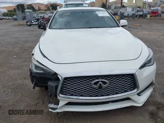 2017 Infiniti Q60 Red Sport 400 with VIN JN1FV7EKXHM611062, listed as a IAAI auction lot 40374401 with 69,460 mi miles and . Bid and sale history available at carsss.com. Image 12.