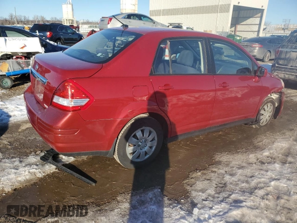 2009 Nissan Versa 1.8 S with VIN 3N1BC11E39L400203, listed as a Copart auction lot 88673145 with 105,578 mi miles and Salvage Title. Bid and sale history available at carsss.com. Image 3.