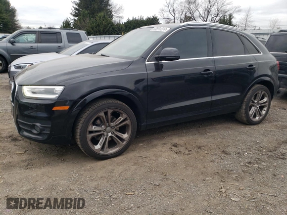 2015 Audi Q3 2.0T Prestige with VIN WA1GFCFS7FR003855, listed as a Copart auction lot 83591274 with 99,873 mi miles and Salvage Title. Bid and sale history available at carsss.com. Image 1.