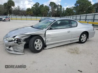 2002 Chevrolet Monte Carlo SS with VIN 2G1WX15K729335697, listed as a Copart auction lot 44739155 with 120,218 mi miles and Non Repairable. Bid and sale history available at carsss.com. Image 1.