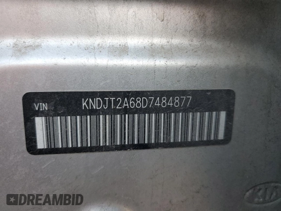 2013 Kia Soul + with VIN KNDJT2A68D7484877, listed as a Copart auction lot 44431755 with 169,012 mi miles and Salvage Title. Bid and sale history available at DreamBid. Image 13.