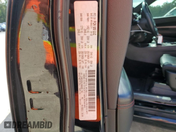 2018 Dodge Durango GT with VIN 1C4RDHDG2JC494203, listed as a Copart auction lot 50637665 with 144,777 mi miles and Salvage title. Bid and sale history available at DreamBid. Image 13.