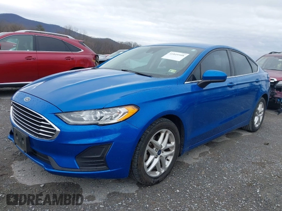 2019 Ford Fusion SE with VIN 3FA6P0HDXKR102508, listed as a IAAI auction lot 41849508 with 133,593 mi miles. Bid and sale history available at carsss.com. Image 6.