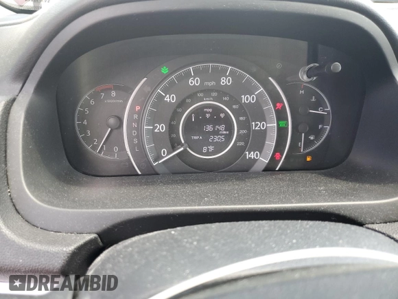 2016 Honda CR-V EX with VIN 2HKRM4H56GH721973, listed as a Copart auction lot 53181225 with 136,148 mi miles and Salvage Title. Bid and sale history available at DreamBid. Image 9.
