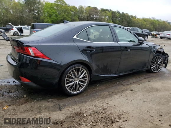 2015 Lexus IS 250 with VIN JTHBF1D2XF5057308, listed as a Copart auction lot 50145615 with 192,719 mi miles and Salvage title. Bid and sale history available at DreamBid. Image 3.