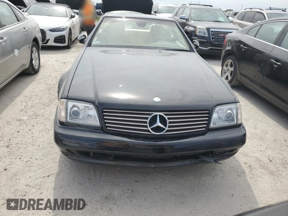 1999 Mercedes-Benz SL-Class with VIN WDBFA68F0XF177818, listed as a Copart auction lot 75025494 with 0 mi miles and Salvage Title. Bid and sale history available at carsss.com. Image 5.