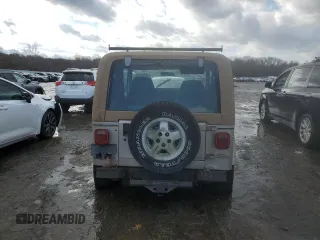 1995 Jeep Wrangler Sahara with VIN 1J4FY49S8SP207576, listed as a Copart auction lot 44385635 with 0 mi miles and Clean Title. Bid and sale history available at carsss.com. Image 6.