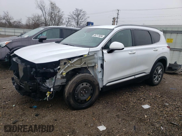 2019 Hyundai Santa Fe SEL with VIN 5NMS33AD1KH062822, listed as a Copart auction lot 84717624 with 39,862 mi miles and Salvage Title. Bid and sale history available at carsss.com. Image 1.