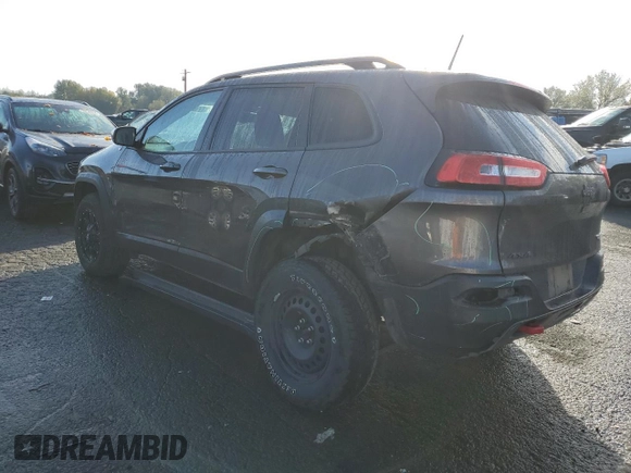 2017 Jeep Cherokee Trailhawk L Plus with VIN 1C4PJMBS1HD237067, listed as a Copart auction lot 77696854 with 102,160 mi miles and Salvage Title. Bid and sale history available at carsss.com. Image 2.