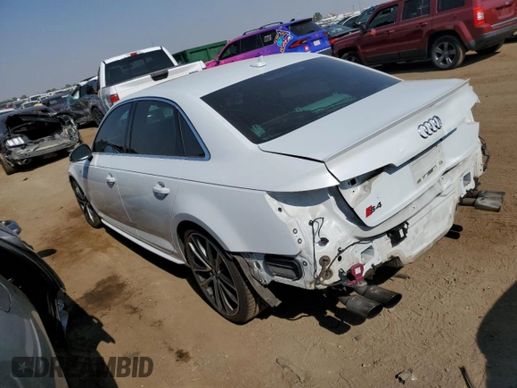 2018 Audi S4 Premium Plus with VIN WAUB4AF45JA201009, listed as a Copart auction lot 65605514 with 69,900 mi miles and Salvage Title. Bid and sale history available at carsss.com. Image 2.