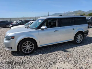 2014 Ford Flex Limited z VIN 2FMHK6D88EBD29627, wystawiony jako Copart lot #58150125 z przebiegiem 130 000 mil mil oraz Szkoda całkowita • Salvage title. Historia ofert i sprzedaży dostępna na DreamBid. Obrazek 1.