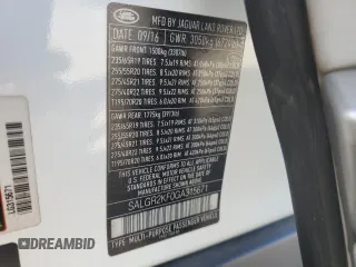 2016 Land Rover Range Rover z VIN SALGR2KF0GA315671, wystawiony jako Copart lot #75349474 z przebiegiem 81 154 mil mil oraz Nie do naprawy • Non repairable. Historia ofert i sprzedaży dostępna na DreamBid. Obrazek 13.