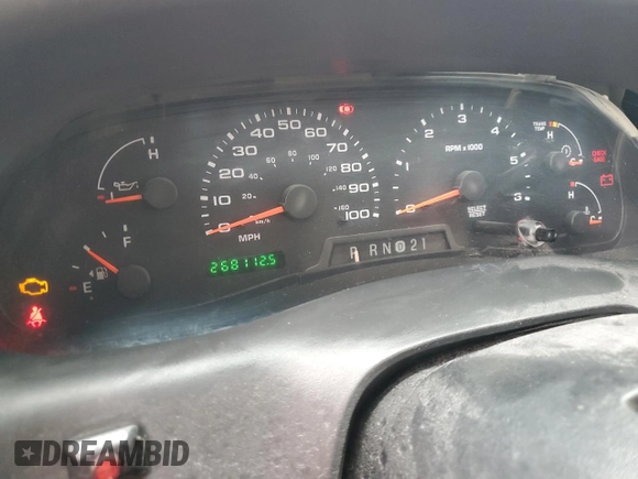 2003 Ford Super Duty F-250 XL with VIN 1FTNW20S33EA19960, listed as a Copart auction lot 85961314 with 268,112 mi miles and Salvage Title. Bid and sale history available at carsss.com. Image 9.