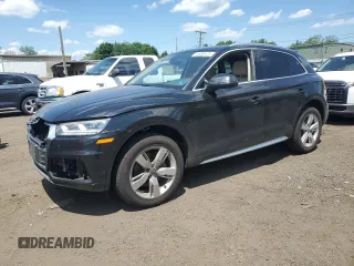 2018 Audi Q5 Premium Plus with VIN WA1BNAFYXJ2095826, listed as a Copart auction lot 61808125 with 33,211 mi miles and Salvage title. Bid and sale history available at DreamBid. Image 1.