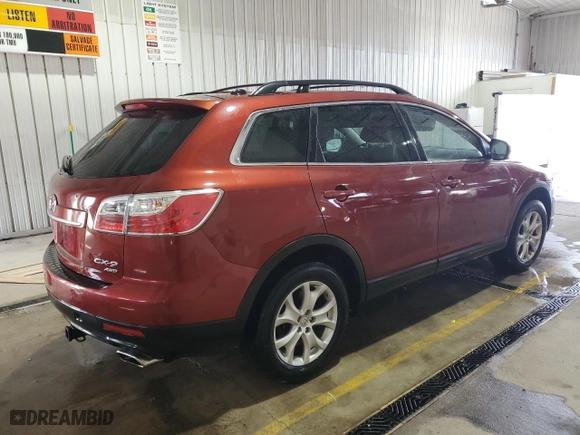 2012 Mazda CX-9 Touring with VIN JM3TB3CV9C0361741, listed as a Copart auction lot 49700465 with 242,288 mi miles and Salvage Title. Bid and sale history available at carsss.com. Image 3.